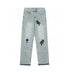 CHROME HEARTS CROSS PATCH JEANS VINTAGE BLUE