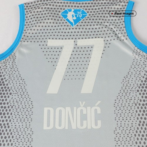 Men's Luka Doncic #77 Jordan Brand Gray NBA All-Star Game Swingman Jersey