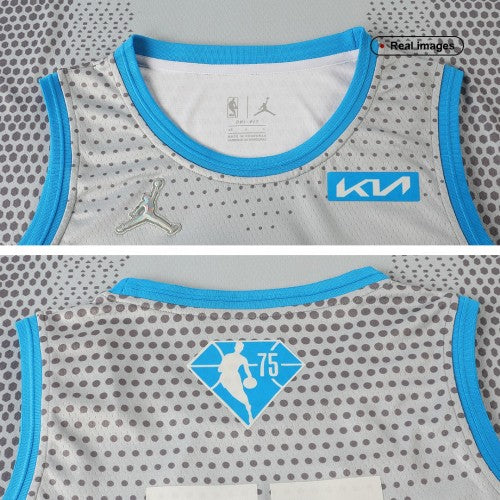 Men's Luka Doncic #77 Jordan Brand Gray NBA All-Star Game Swingman Jersey