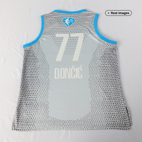 Men's Luka Doncic #77 Jordan Brand Gray NBA All-Star Game Swingman Jersey