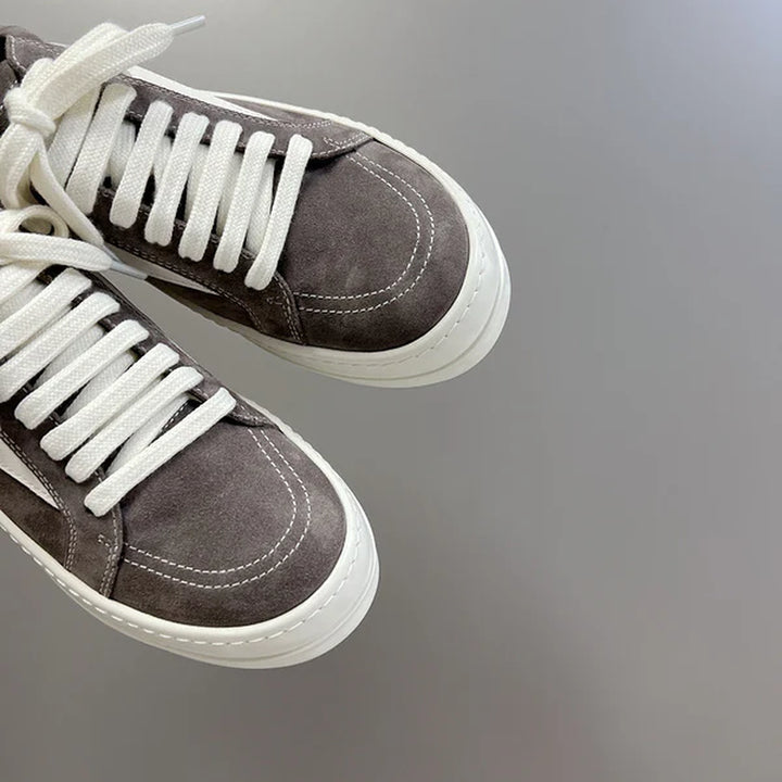 Rick Owens Low-Top Sneakers - Grey Suede