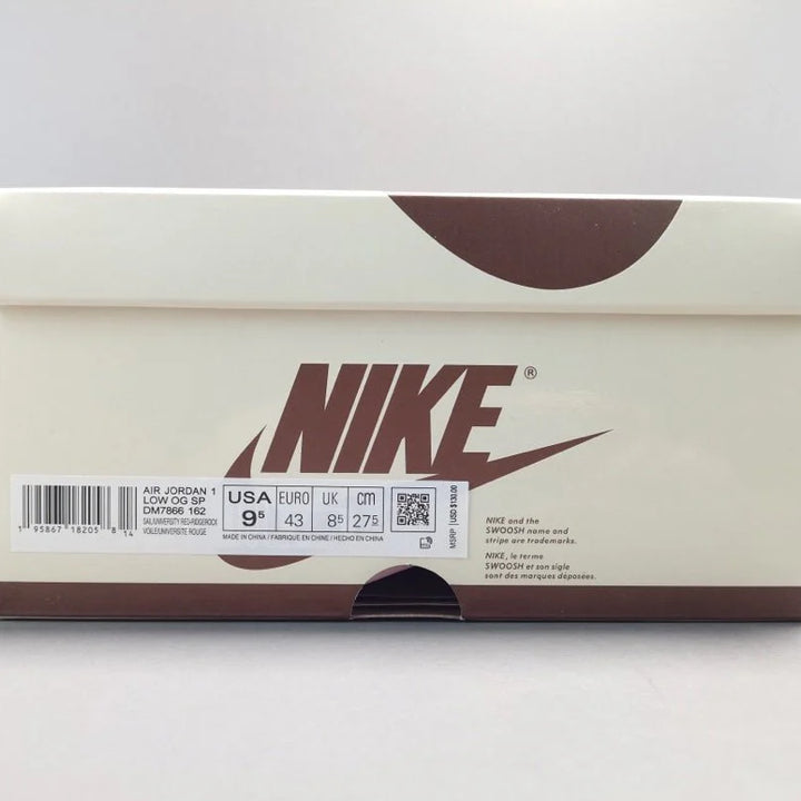 JORDAN 1 LOW X TRAVIS SCOTT REVERSE MOCHA