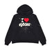 SP5DER I HEART SP5 SOUVENIR HOODIE BLACK