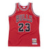 Men's Chicago Bulls Michael Jordan #23 Throwback Red Hardwood Classics Player Jersey