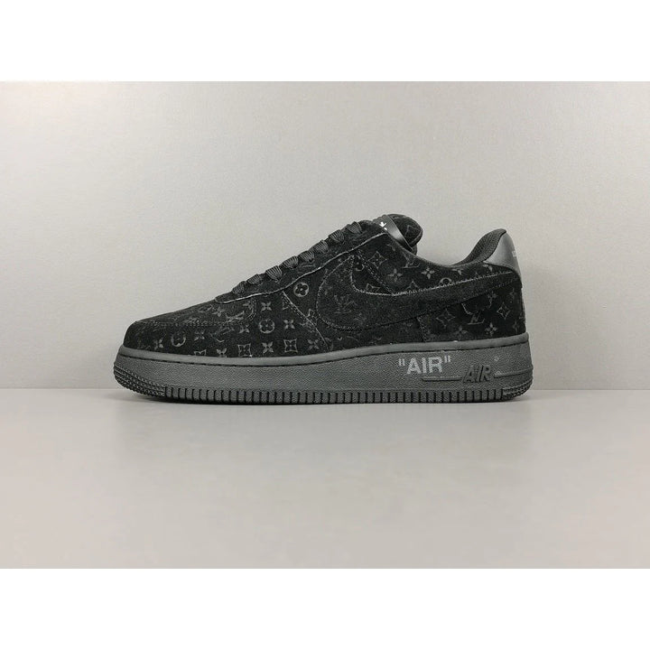 NIKE AIR FORCE 1 X LOUIS VUITTON BLACK/BLACK