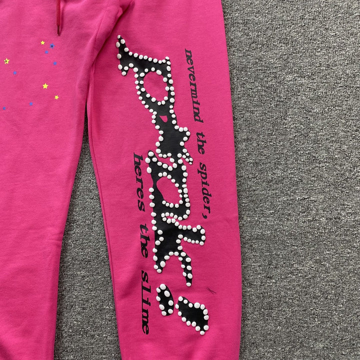 SP5DER P*NK SWEATPANTS PINK