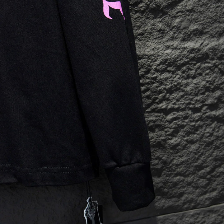 CHROME HEARTS PURPLE COLLAR LONGSLEEVE BLACK