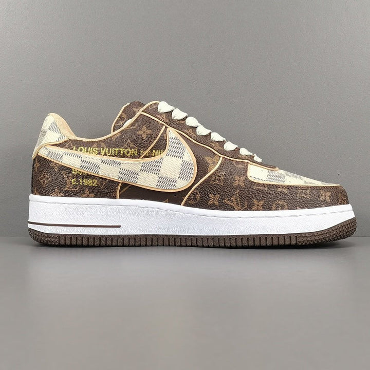 NIKE AIR FORCE 1 X LOUIS VUITTON BROWN