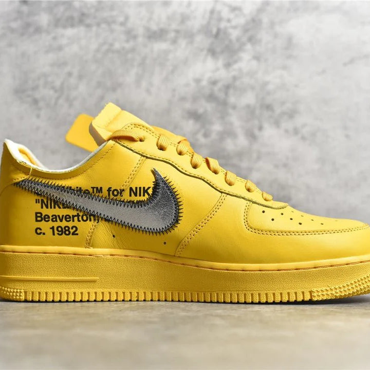 NIKE AIR FORCE 1 X OFF-WHITE ICA UNIVERSITY GOLD