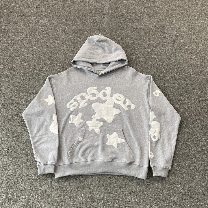 SP5DER BELUGA HOODIE HEATHER GREY