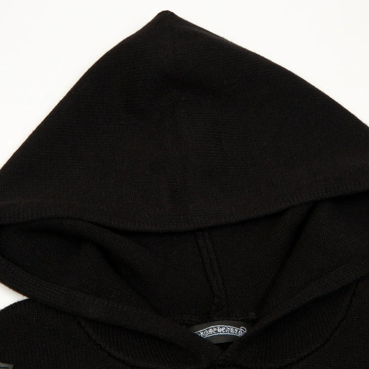 CHROME HEARTS BLACK CROSS PATCH HOODIE BLACK