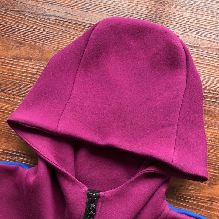 NIKE TECH FLEECE HOODIE X SANGRIA/GAME ROYAL