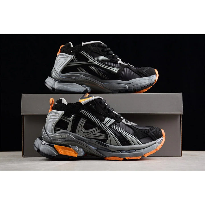 BALENCIAGA RUNNER X BLACK GREY ORANGE