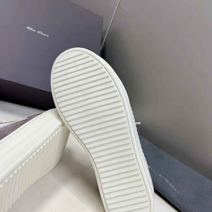 Rick Owens Low-Top Sneakers - Grey Suede