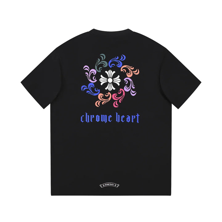 CHROME HEARTS LOGO COLLAR T-SHIRT BLACK