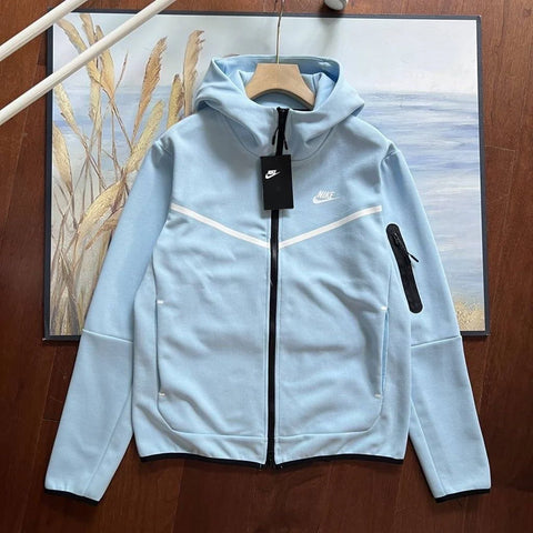 NIKE TECH FLEECE HOODIE X CELESTINE BLUE