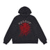 SP5DER OG RHINESTONE LOGO HOODIE BLACK