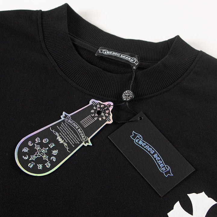 CHROME HEARTS COLORED CROSS HORSE SHOE LOGO SWEATSHIRT BLACK