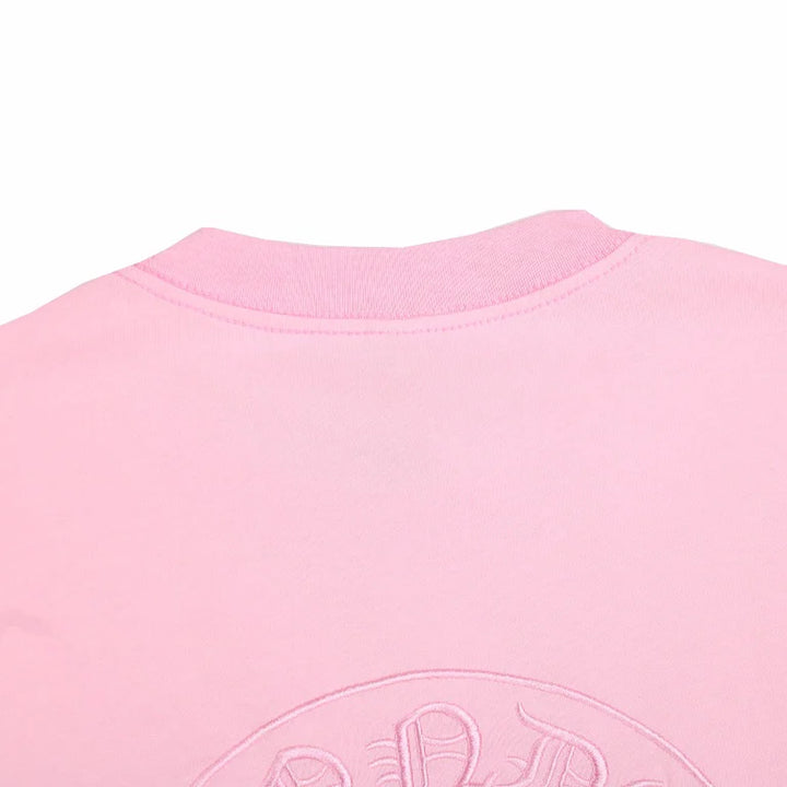 CHROME HEARTS HORSE SHOE LOGO T-SHIRT PINK