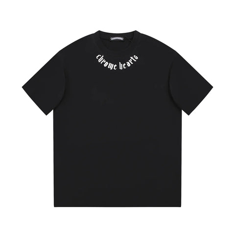 CHROME HEARTS LOGO COLLAR T-SHIRT BLACK