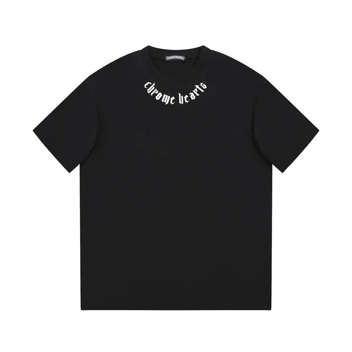 CHROME HEARTS LOGO COLLAR T-SHIRT BLACK