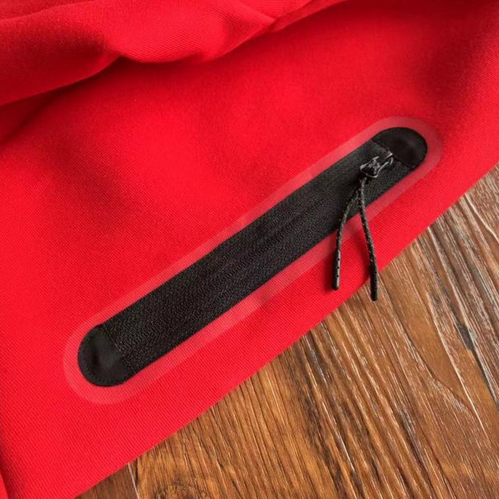 NIKE TECH FLEECE HOODIE X UNIVERSITY RED