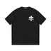 CHROME HEARTS WHITE DOUBLE CROSS T-SHIRT BLACK