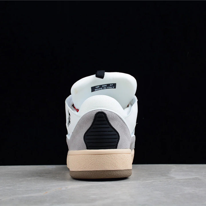 White and Grey Sneakers