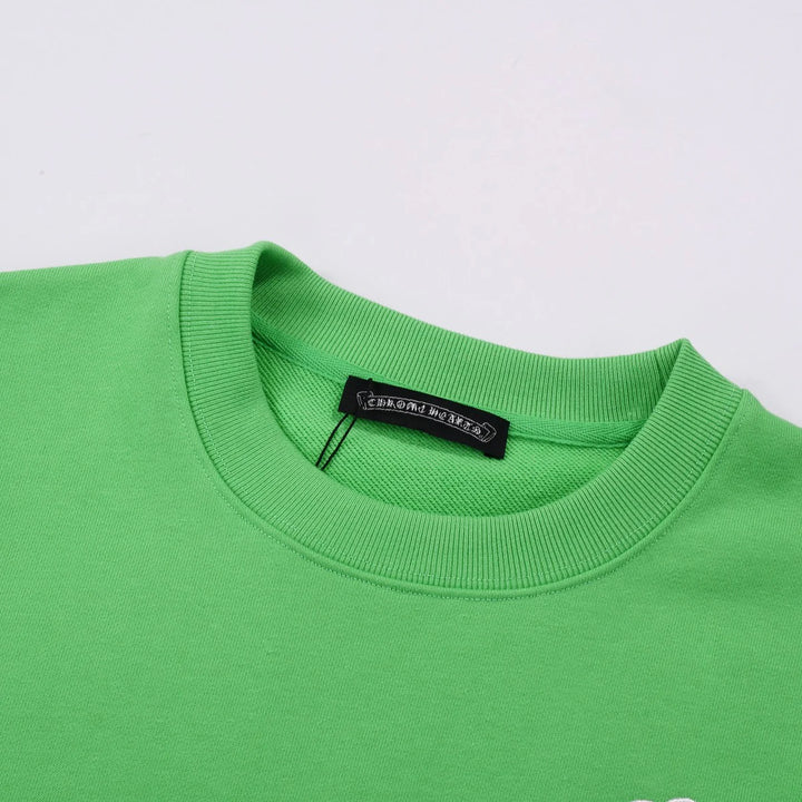 CHROME HEARTS WHITE CROSS PATCH SWEATSHIRT GREEN