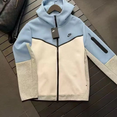 NIKE TECH FLEECE HOODIE X GREY/WHITE