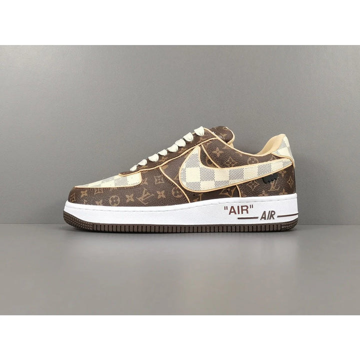 NIKE AIR FORCE 1 X LOUIS VUITTON BROWN