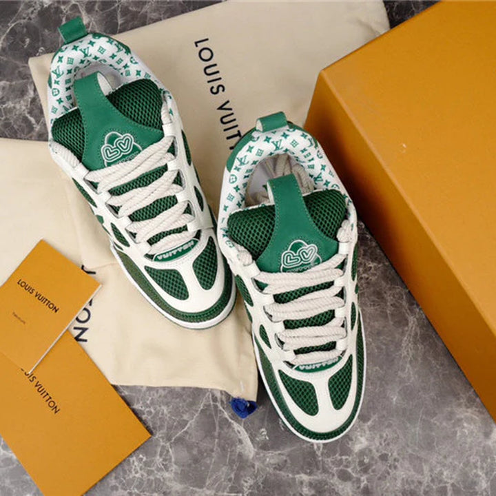 LOUIS VUITTON LV SKATE SNEAKER GREEN WHITE