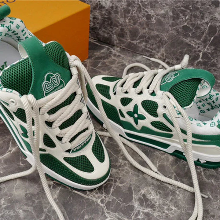 LOUIS VUITTON LV SKATE SNEAKER GREEN WHITE