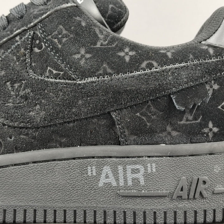 NIKE AIR FORCE 1 X LOUIS VUITTON BLACK/BLACK