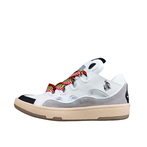 White and Grey Sneakers