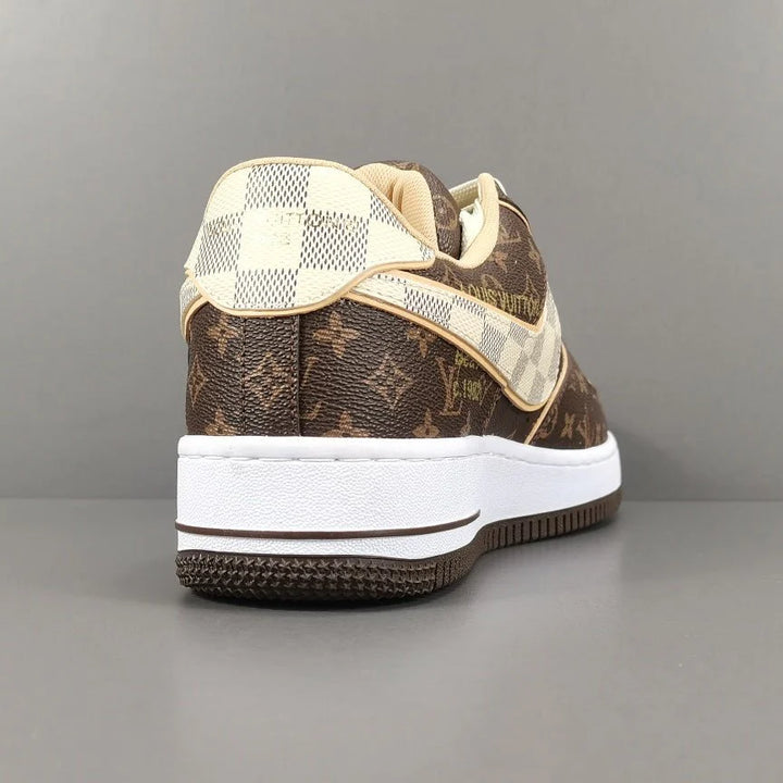 NIKE AIR FORCE 1 X LOUIS VUITTON BROWN