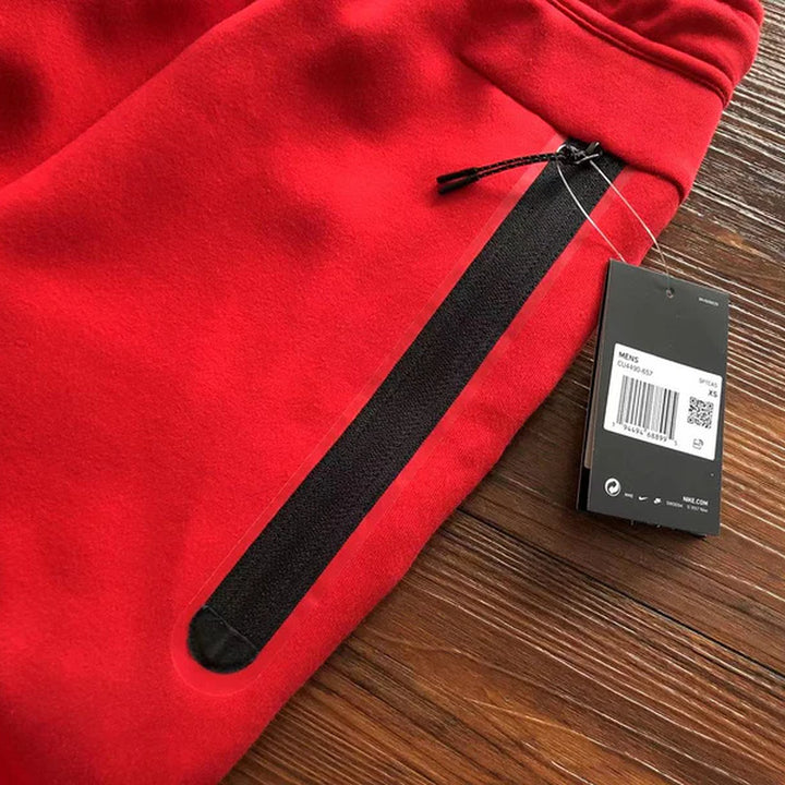 NIKE TECH FLEECE PANTS X UNIVERSITY RED