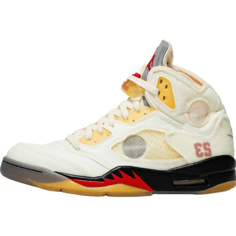 JORDAN 5 RETRO X OFF-WHITE SAIL