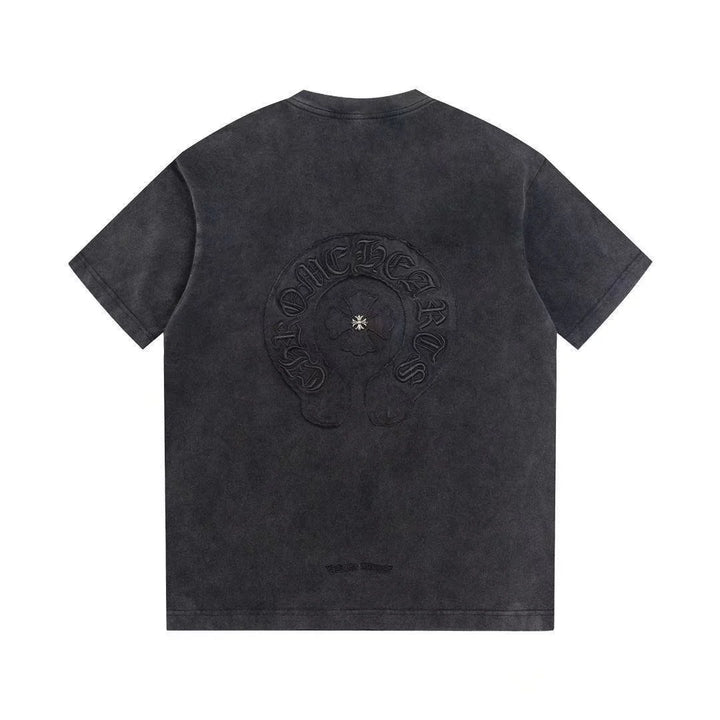 CHROME HEARTS VINTAGE WASHED T-SHIRT DARK GREY