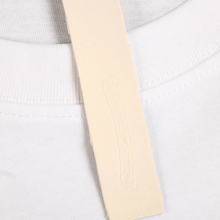 CHROME HEARTS HORSE SHOE LOGO T-SHIRT WHITE PINK