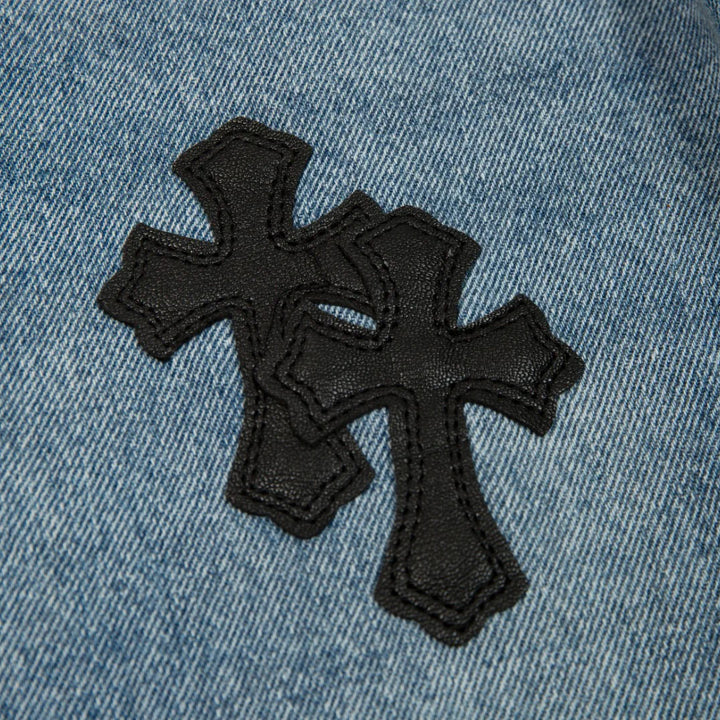 CHROME HEARTS X LEVI'S CROSS PATCH JEANS