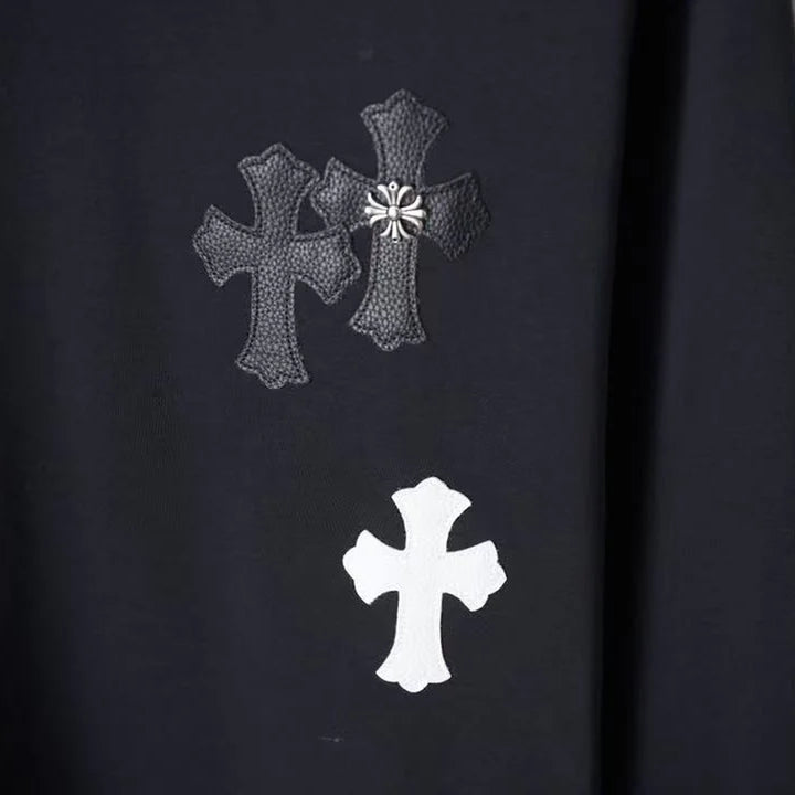 CHROME HEARTS CROSS PATCH SWEATSHIRT BLACK