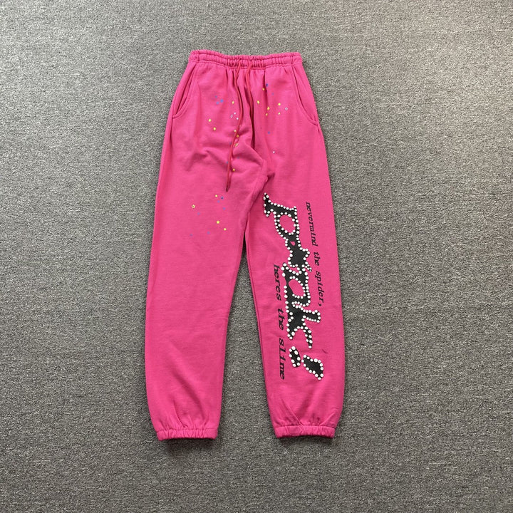 SP5DER P*NK SWEATPANTS PINK