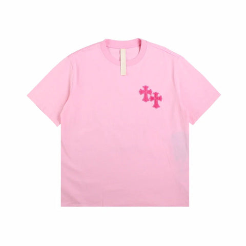 CHROME HEARTS HORSE SHOE LOGO T-SHIRT PINK