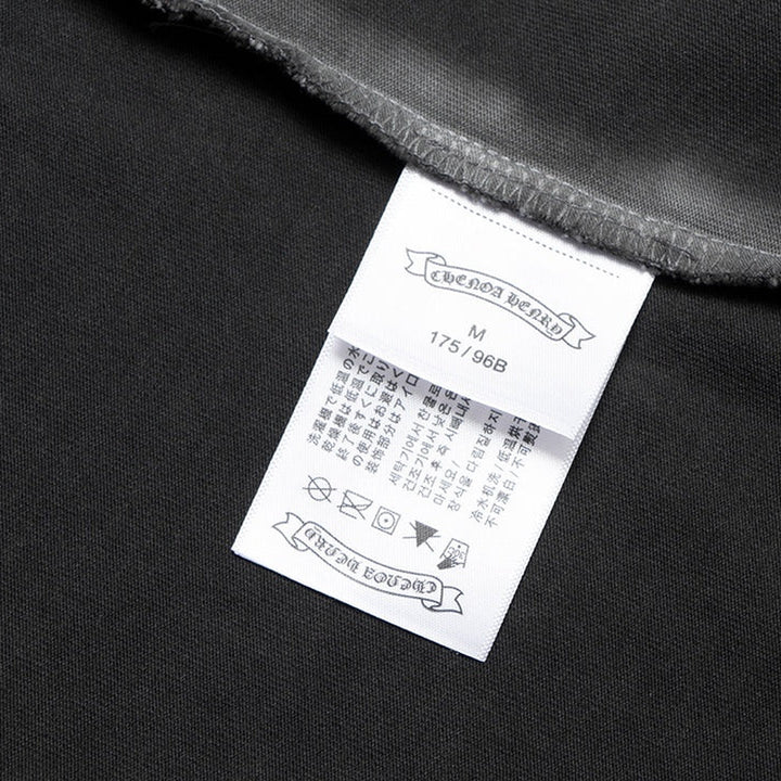 CHROME HEARTS CROSS PATCH T-SHIRT WASHED GREY