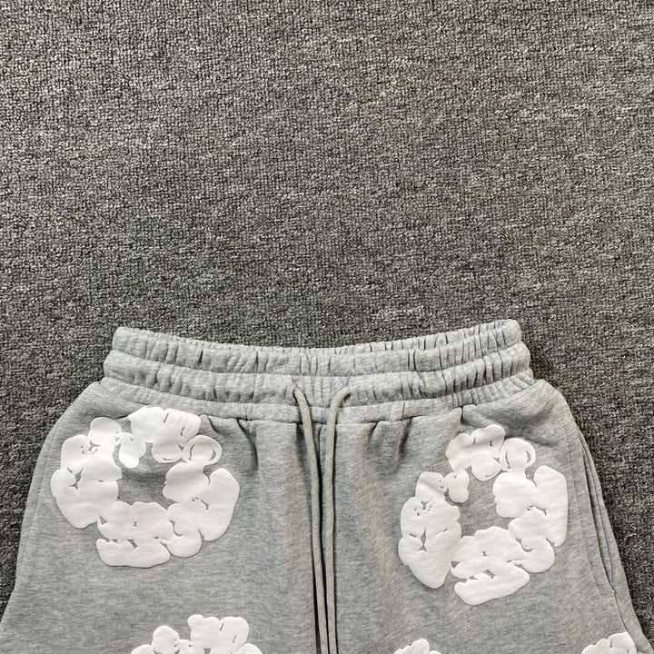 DENIM TEARS COTTON WREATH SHORTS GREY