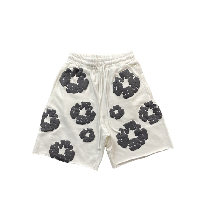 DENIM TEARS COTTON WREATH SHORTS WHITE