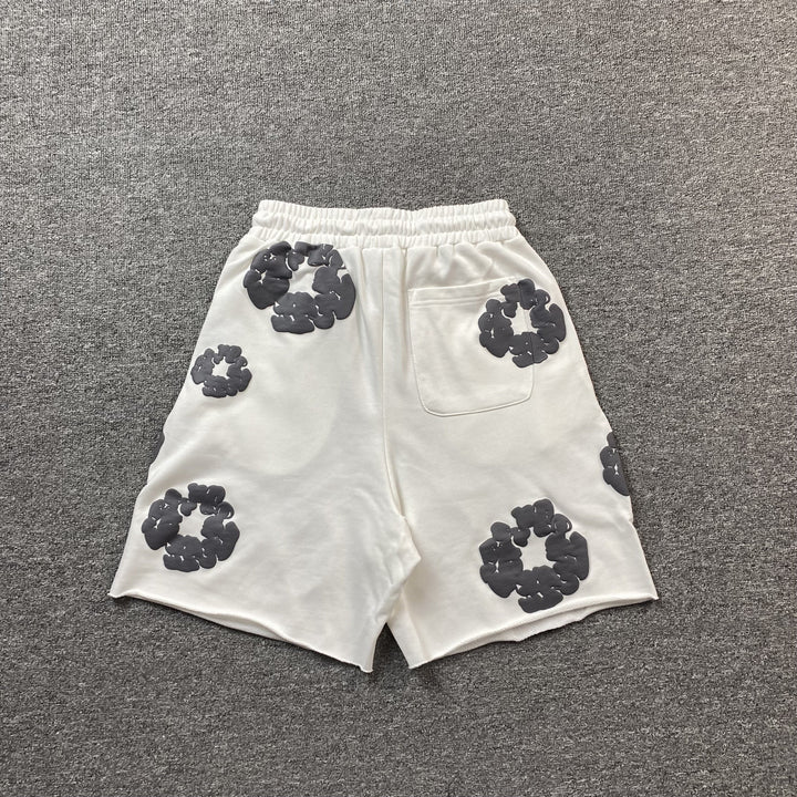DENIM TEARS COTTON WREATH SHORTS WHITE