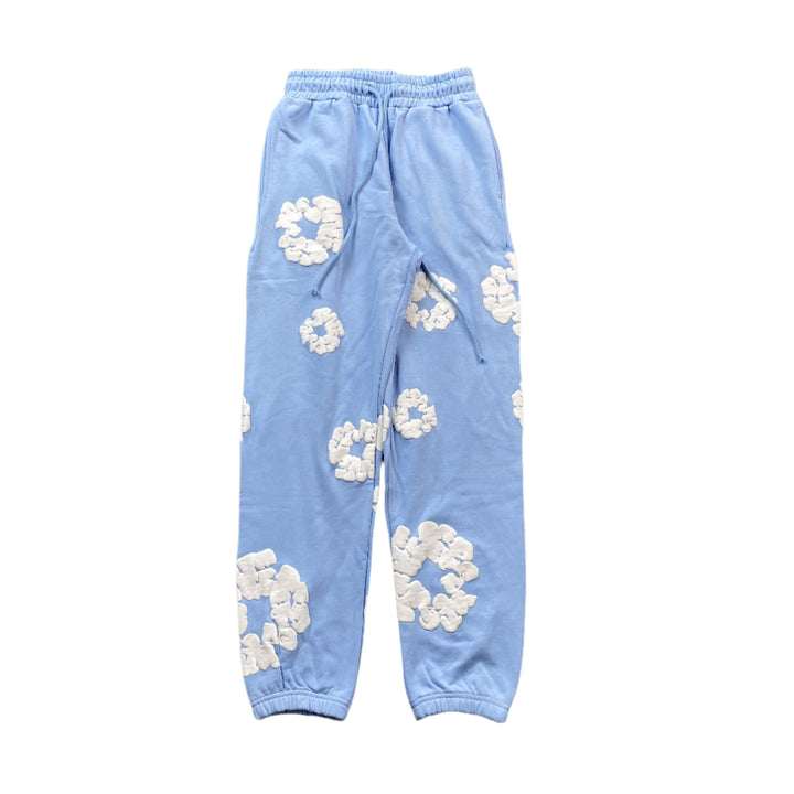 DENIM TEARS COTTON WREATH SWEATPANTS BABY BLUE