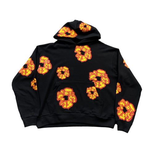 DENIM TEARS X OFFSET WREATH HOODIE BLACK